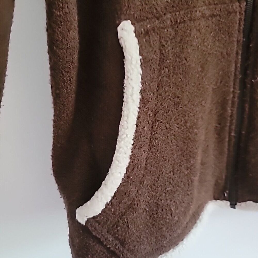 Kuhl Womens Size L Alfpaca Full Zip Hooded Fleece Jacket in Brown-Made In Canada - Picture 4 of 13